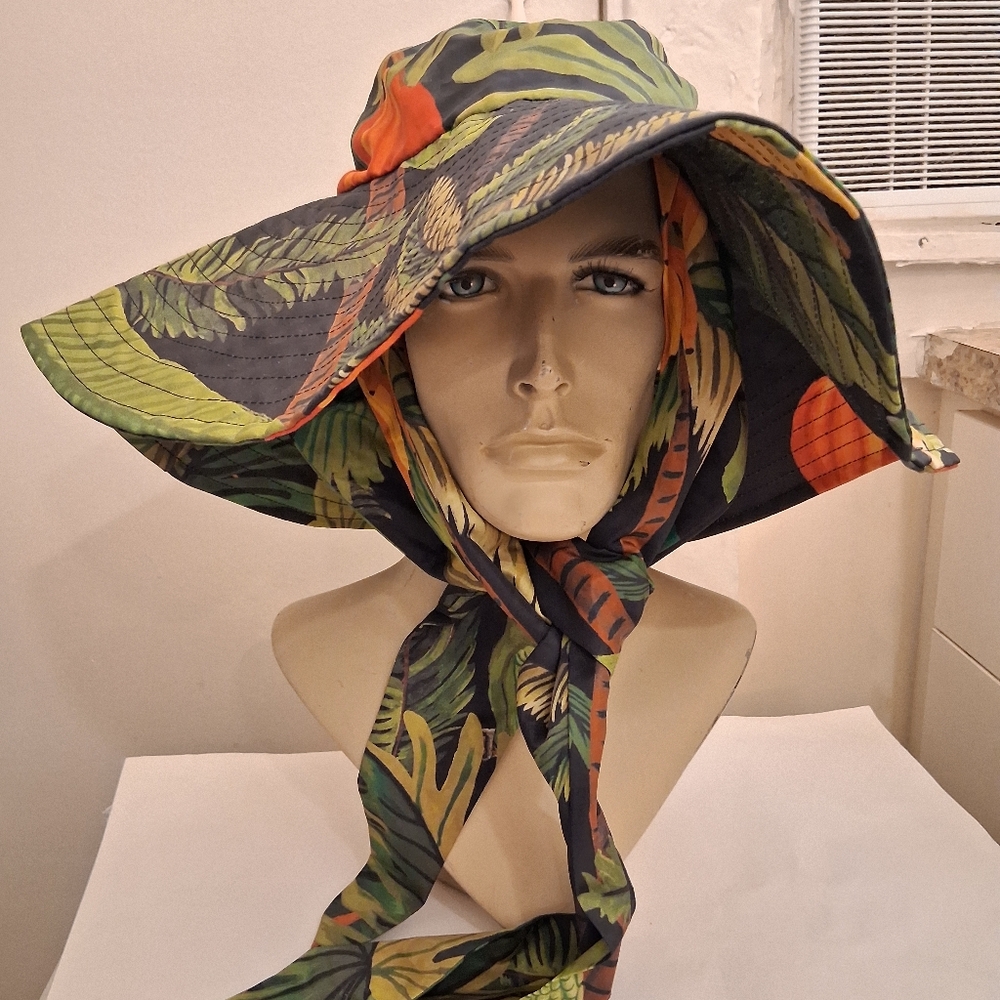 Farm Rio Womens Multicolor  Tropical Summer Beach Hat